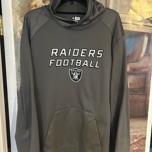 Men’s NFL Brand TX3 Warm Oakland Vegas Raiders Football Gray Hoodie. Size XXL